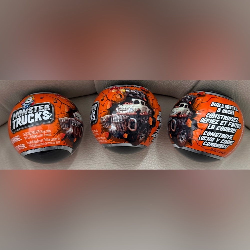 Lot Of 3 Zuru Surprise Monster Trucks Mystery Toy Balls